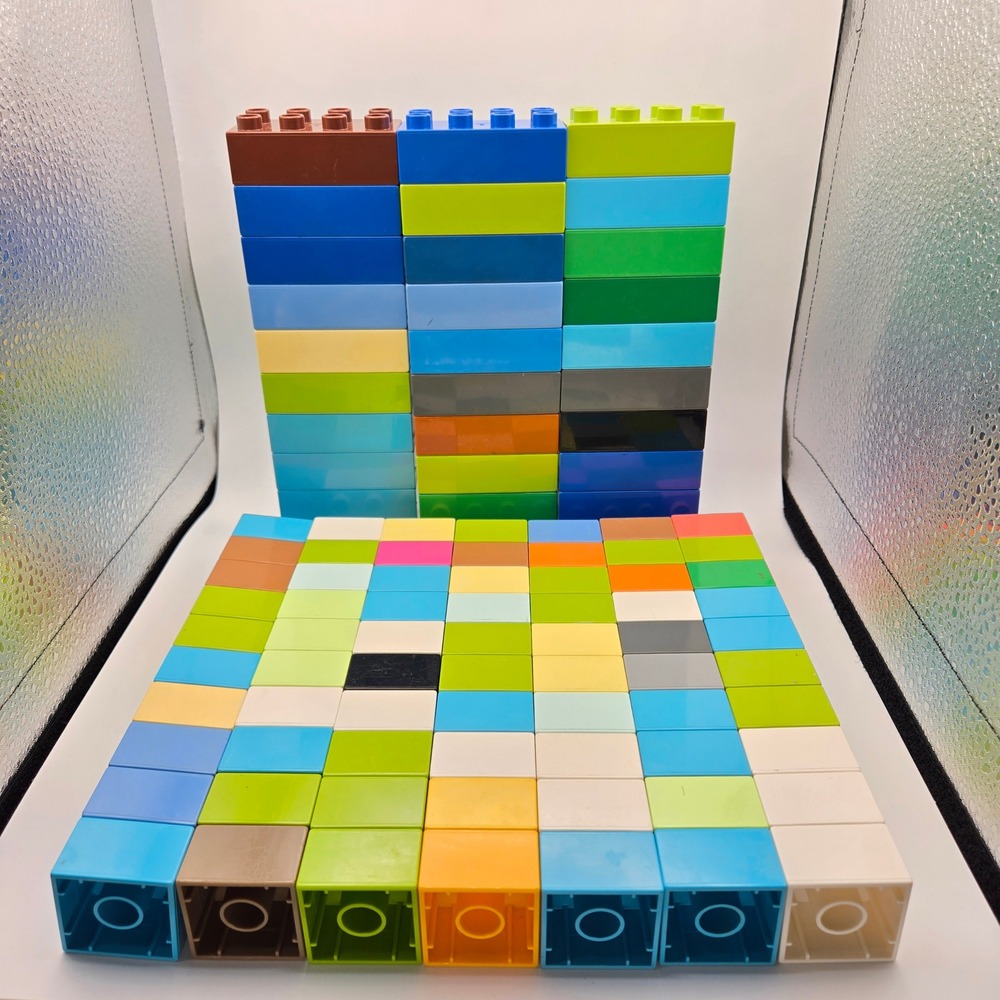 Lego Duplo Building Blocks Bulk Lot Multicolored Bricks Mixed Assortment Set